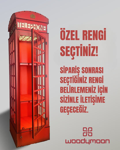 Standart Dekoratif İngiltere Telefon Kulübesi